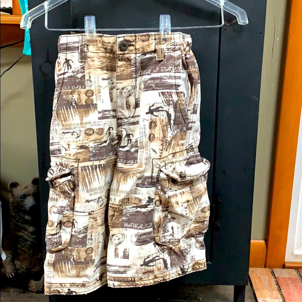 Boys Cargo Shorts Adjustable Size 8